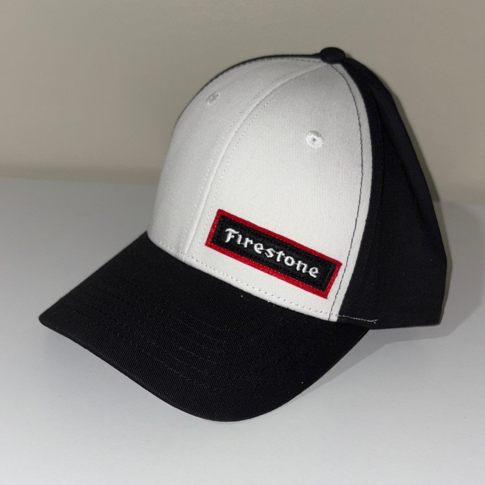 Black and White Firestone Cap